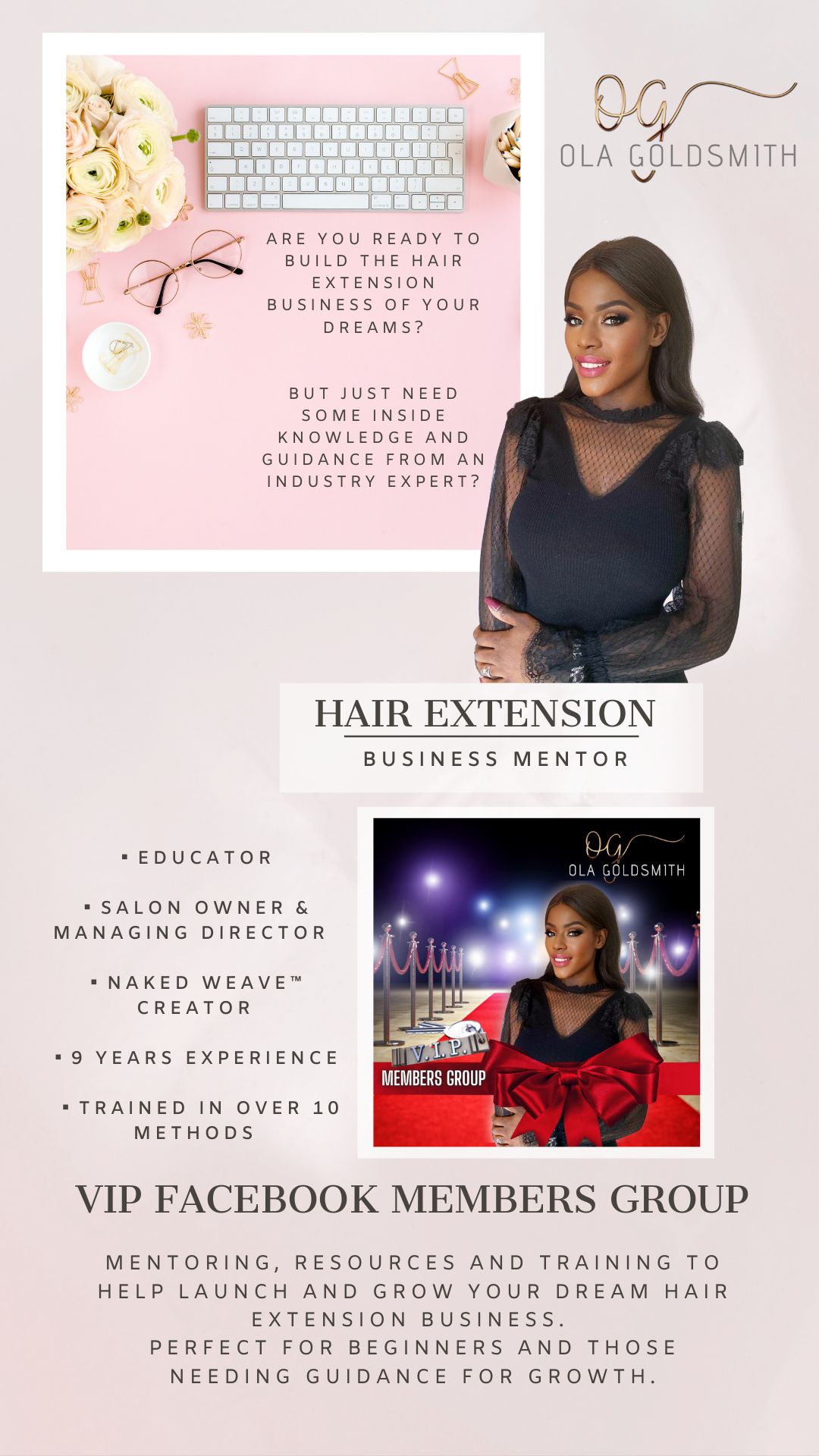 Ola Goldsmith - The Hair Extension Business Mentor